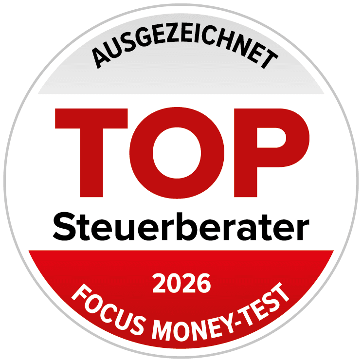 Ausgezeichnet: TOP Steuerberater 2026, FOCUS MONEY-Test