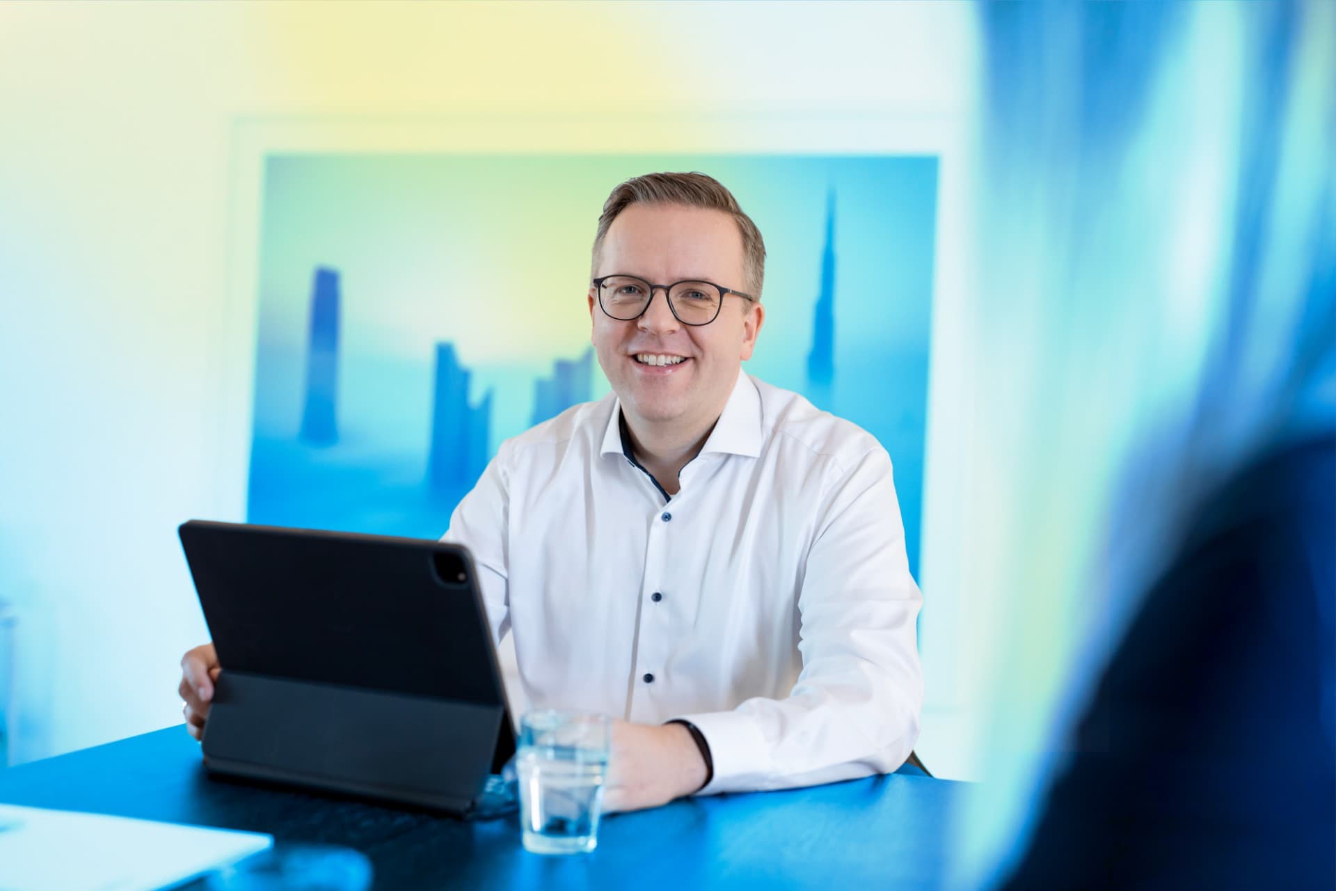 Steuerberater Marcus Vanselow im Beratungsgespräch
